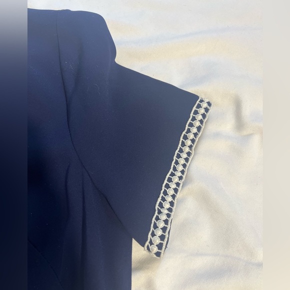 Shoshanna Dinan Navy crochet Midi Dress | 6 - Picture 10 of 12